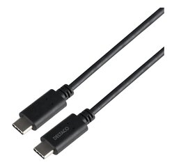 Deltaco USBC-1402-LSZH USB-C/USB-C, 1m hinta ja tiedot | Puhelinkaapelit | hobbyhall.fi