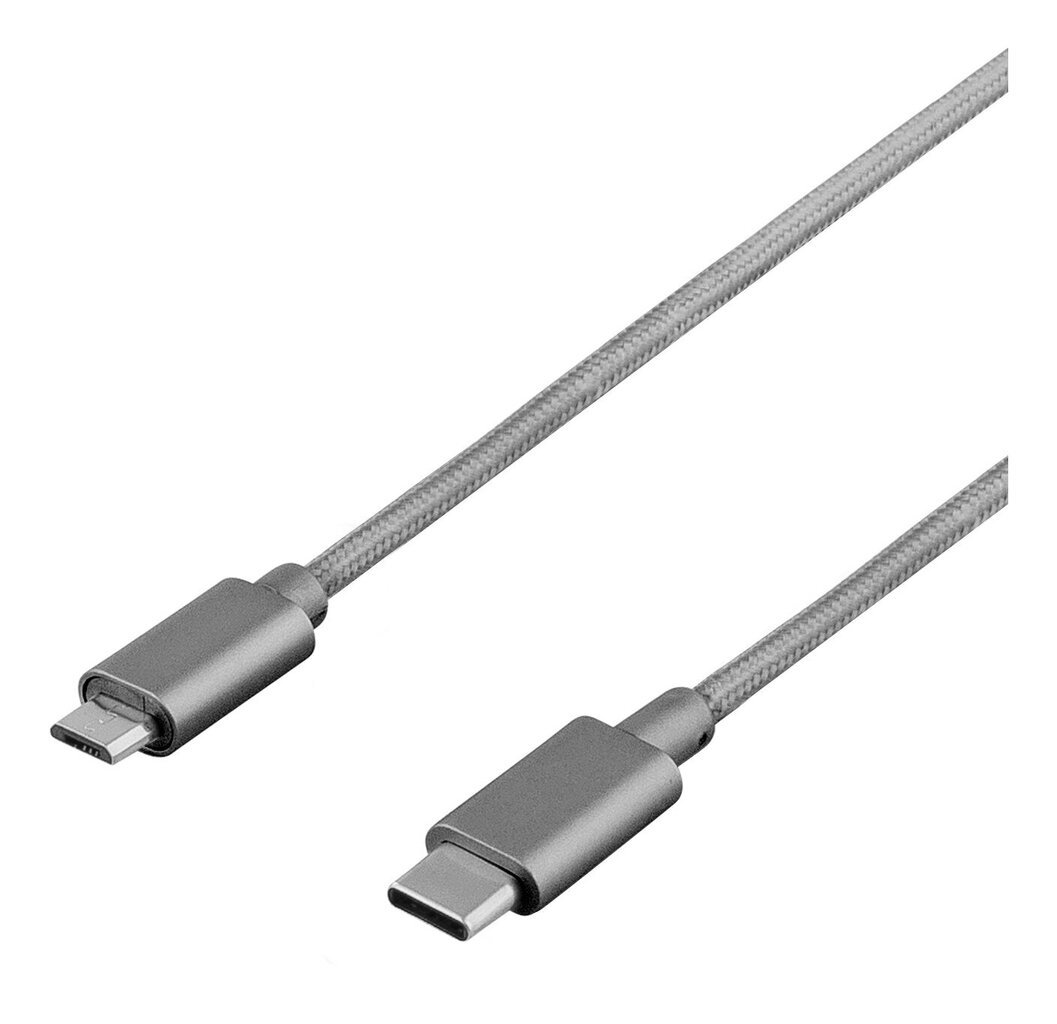 Deltaco USBC-1251, USB 2.0/USB C/USB Type Micro B, 1m hinta ja tiedot | Puhelinkaapelit | hobbyhall.fi
