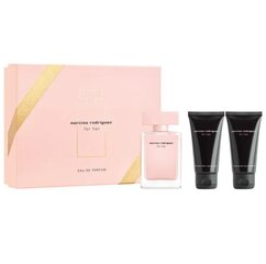 Sarja Narciso Rodriguez For Her: hajuvesi EDP 50 ml + suihkugeeli 50 ml + Vartalovoide 50 ml hinta ja tiedot | Naisten hajuvedet | hobbyhall.fi