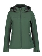 Icepeak BRENHAM -softshell-takki, naisten, tummanvihreä hinta ja tiedot | Naisten ulkoilutakit | hobbyhall.fi