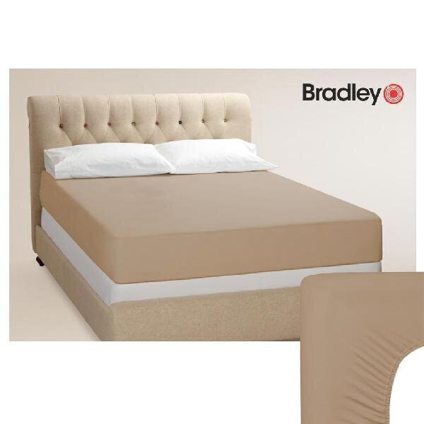 Bradley Muotoonommeltu trikoolakana, 160 x 200 cm, beige hinta ja tiedot | Lakanat | hobbyhall.fi