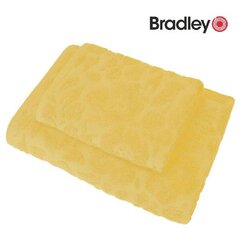 Bradley Froteepyyhe, 70 x 140 cm, kuvioitu, keltainen hinta ja tiedot | Pyyhkeet | hobbyhall.fi