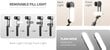 Selfie-tikku Gimbal-stabilisaattorilla Cyke Q09 jalustalla, valolla ja sovelluksella (Selfie stick) hinta ja tiedot | Selfie-tikut ja -telineet | hobbyhall.fi