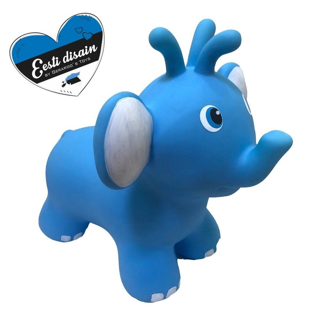 Gerardo's Toys Jumpy hyppylelu Norsu, sininen hinta ja tiedot | Vauvan lelut | hobbyhall.fi