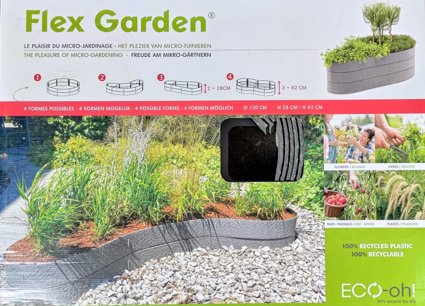 Flex Garden 130cm x 14cm x 3pcs. hinta ja tiedot | Kasvihuoneet | hobbyhall.fi