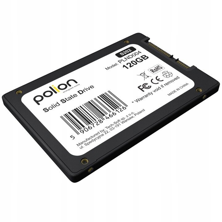 SSD Polion PLND004 120GB 2,5" SATA III hinta ja tiedot | Kovalevyt | hobbyhall.fi
