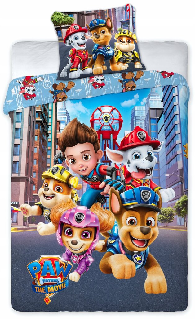 Lasten vuodevaatesetti Paw Patrol (Ryhmä Hau) 160x200, 2 kpl hinta ja tiedot | Vuodevaatteet lapsille | hobbyhall.fi