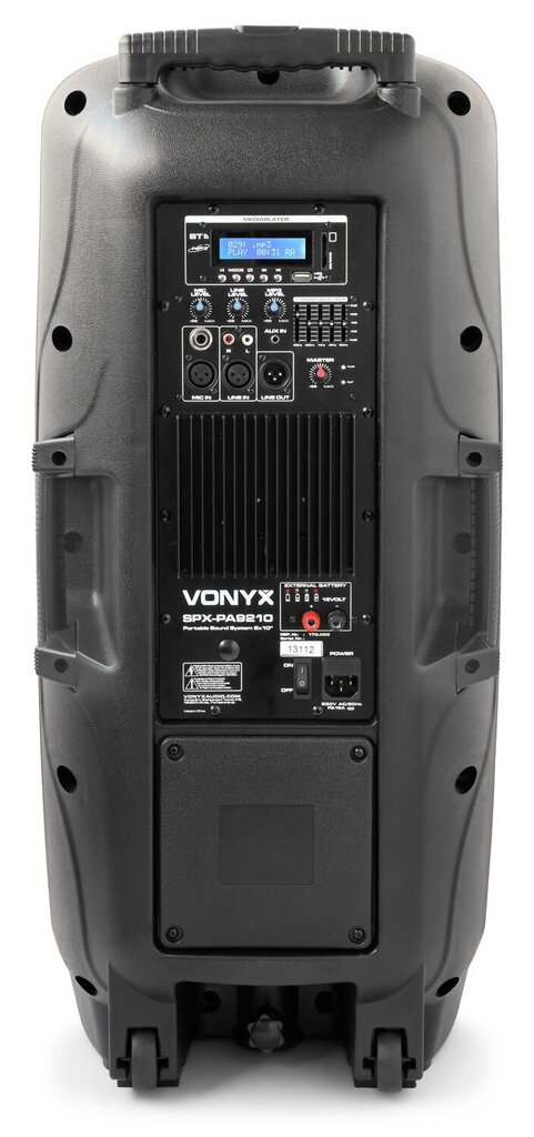 Vonyx SPX-PA9210 kannettava äänijärjestelmä ABS 2x10" hinta ja tiedot | Kaiuttimet | hobbyhall.fi