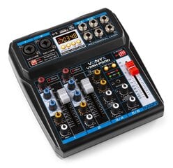 VMM-P500 4-kanavainen musiikkimikseri DSP/USB ja MP3/BT hinta ja tiedot | DJ-laitteet | hobbyhall.fi