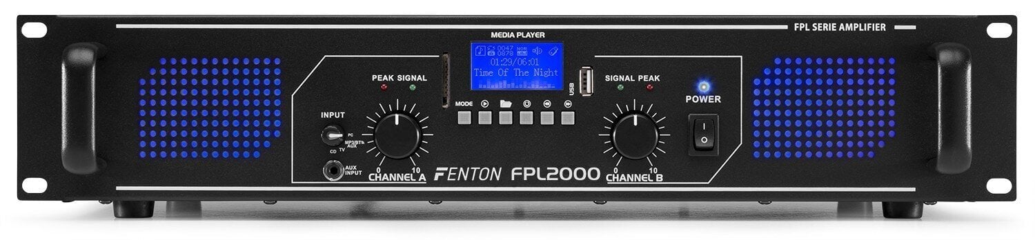 Fenton FPL2000 digitaalinen vahvistin sininen LED + EQ hinta ja tiedot | Kaiuttimet ja soundbarit | hobbyhall.fi