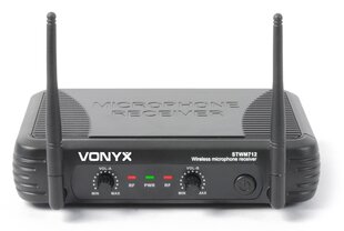 Vonyx STWM712H 2-kanavainen VHF langaton kuulokemikrofonijärjestelmä hinta ja tiedot | Mikrofonit | hobbyhall.fi