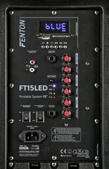 Fenton FT15LED kannettava äänijärjestelmä 15" 800W hinta ja tiedot | Kaiuttimet | hobbyhall.fi
