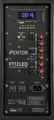 Fenton FT12LED kannettava äänijärjestelmä 12" 700W hinta ja tiedot | Kaiuttimet | hobbyhall.fi