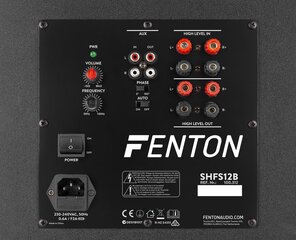 Fenton SHFS12B aktiivinen subwoofer 12" musta hinta ja tiedot | Kaiuttimet | hobbyhall.fi