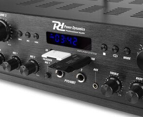 Power Dynamics PV240BT 4-alueinen äänenvahvistinjärjestelmä 400W hinta ja tiedot | Power Dynamics Ääni- ja videolaitteet | hobbyhall.fi