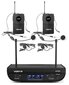 Vonyx WM82B digitaalinen UHF 2-kanavainen langaton mikrofonisarja 2 rungolla hinta ja tiedot | Mikrofonit | hobbyhall.fi