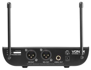 Vonyx WM82 digitaalinen UHF 2-kanavainen langaton mikrofonisarja, jossa 2 kämmenlaitetta hinta ja tiedot | Mikrofonit | hobbyhall.fi