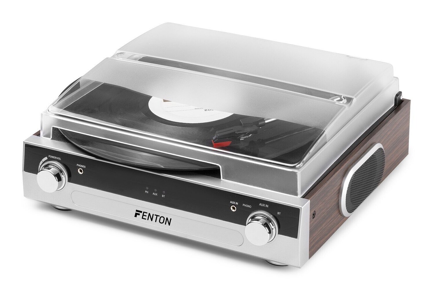 Fenton RP102A levysoitin BT alumiini/puu hinta ja tiedot | Vinyylilevysoittimet ja gramofonit | hobbyhall.fi