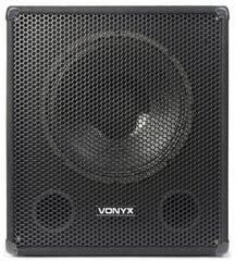 Vonyx SWA15 PA aktiivinen subwoofer 15" / 600W hinta ja tiedot | Kaiuttimet | hobbyhall.fi