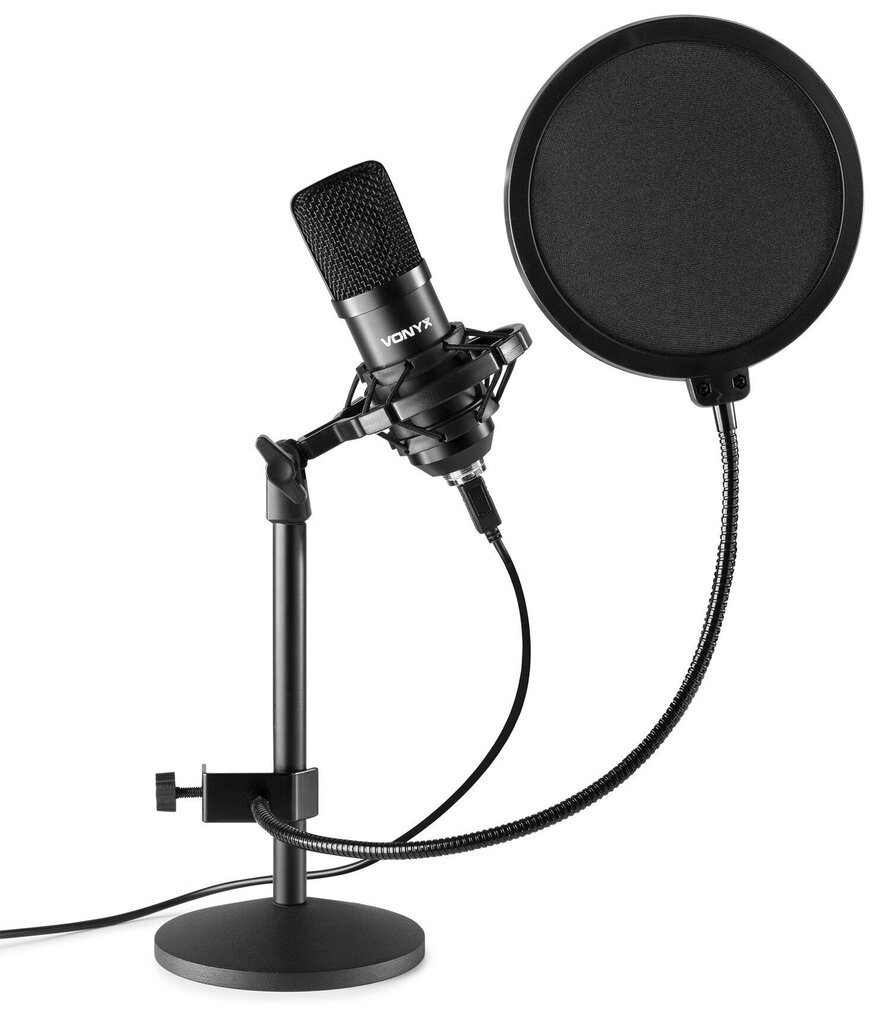 Vonyx CMTS300 studiomikrofonisarja, musta hinta ja tiedot | Mikrofonit | hobbyhall.fi