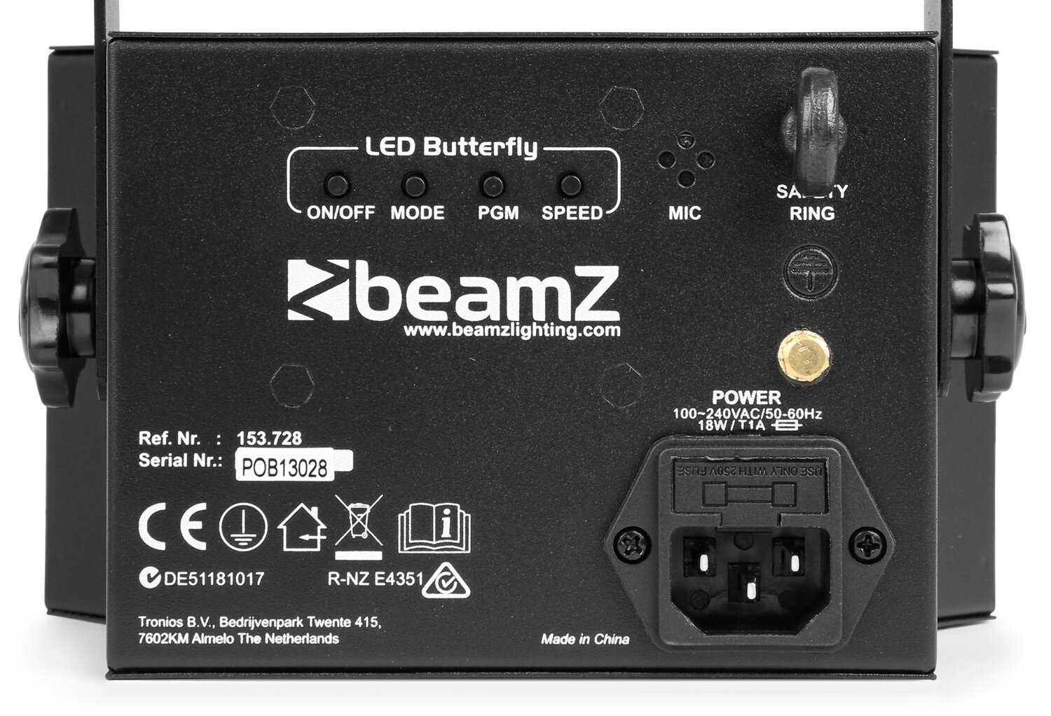 BeamZ LED Butterfly with strobe hinta ja tiedot | Juhlakoristeet | hobbyhall.fi