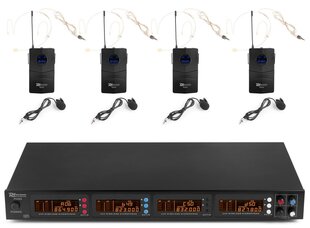 Power Dynamics PD504B 4x 50-kanavainen langaton UHF-mikrofonisarja 4 bodypack-mikrofonilla hinta ja tiedot | Power Dynamics Tietokoneet ja pelaaminen | hobbyhall.fi