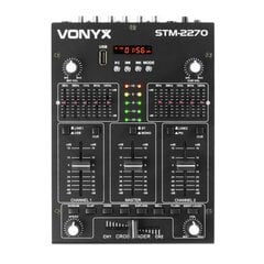 Vonyx STM2270 4-kanavainen mikseriääniefektit USB/MP3/BT hinta ja tiedot | DJ-laitteet | hobbyhall.fi