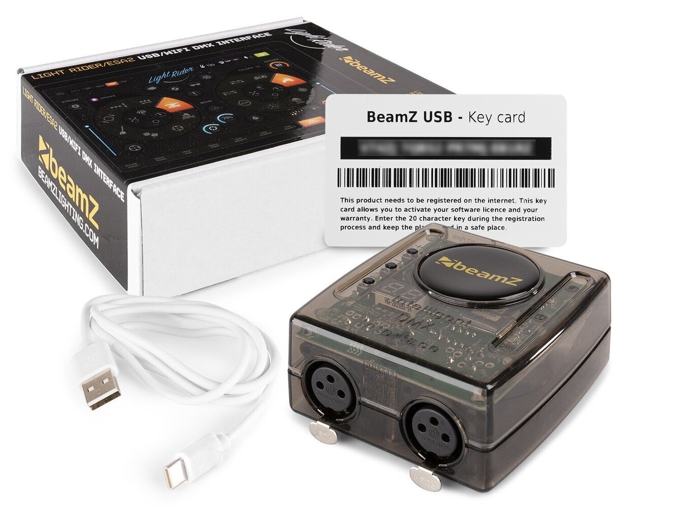 BeamZ WiFi-USB DMX-liitäntä Light Riderin/ESA2 kanssa hinta ja tiedot | Juhlakoristeet | hobbyhall.fi