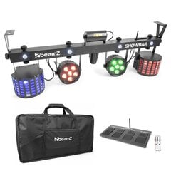 BeamZ SHOWBAR 2x PAR, 2x Butterfly ja R/G Laser DMX IRC hinta ja tiedot | Juhlakoristeet | hobbyhall.fi