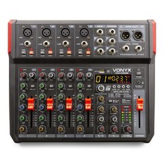 Vonyx VM-KG08 Musiikkimikseri 8-kanavainen BT/DSP/USB-levy hinta ja tiedot | Vonyx Soittimet | hobbyhall.fi