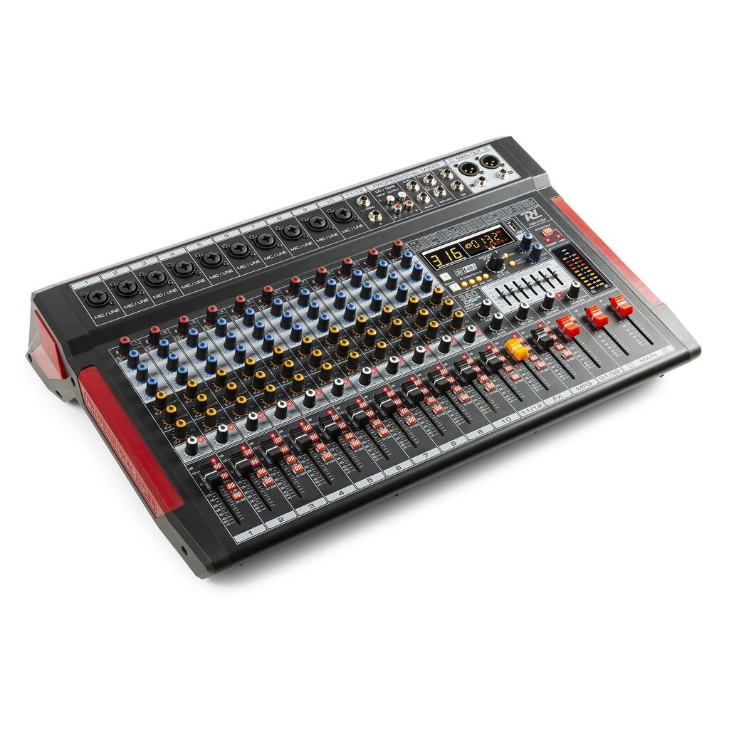 Power Dynamics PDM-T1204 Stage Mixer 12-kanavainen DSP/MP3 hinta ja tiedot | DJ-laitteet | hobbyhall.fi