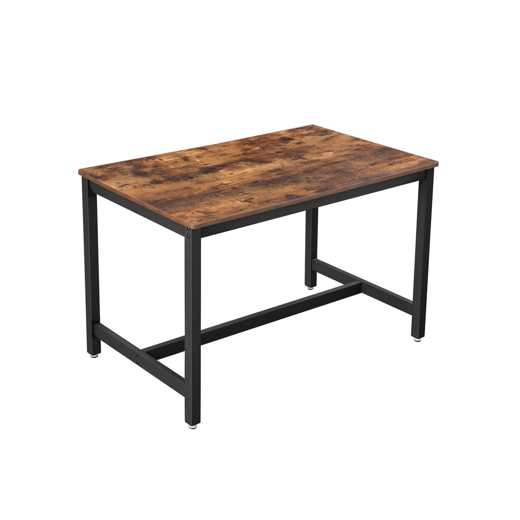 Keittiöpöytä 4 hengelle 120 x 75 x 75 cm, tummanruskea hinta ja tiedot | Ruokapöydät | hobbyhall.fi
