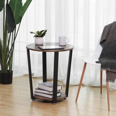 Pyöreä sivupöytä, ruskea/musta hinta ja tiedot | Dkd Home Decor Huonekalut ja sisustus | hobbyhall.fi