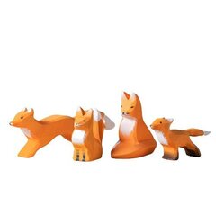 Fox Family setti BUMBUTOYS (4 kpl) hinta ja tiedot | BUMBUTOYS Lelut yli 3-vuotiaille lapsille | hobbyhall.fi