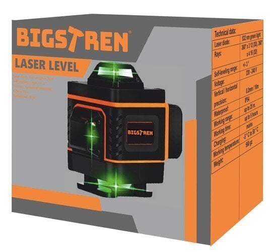 360° lineaarinen lasertaso hinta ja tiedot | Käsityökalut | hobbyhall.fi