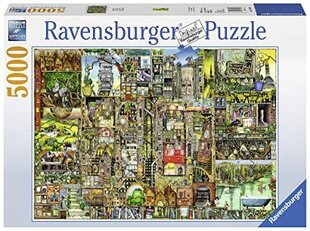 Ravensburger Colin Thompson Bizarre Town 5000 -palapeli hinta ja tiedot | Palapelit | hobbyhall.fi