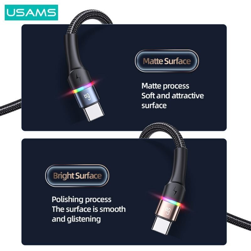 USAMS U76 6A USB to type-C hinta ja tiedot | Puhelinkaapelit | hobbyhall.fi