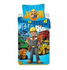 Bob the Builder-pussilakanasetti, 140 x 200 cm + 1 tyynyliina 70 x 90 cm hinta ja tiedot | Vuodevaatteet lapsille | hobbyhall.fi