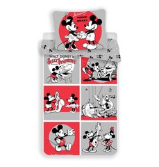 Minnie & Mickey-pussilakanasetti, 140 x 200 cm + 1 tyynyliina 70 x 90 cm hinta ja tiedot | Vuodevaatteet lapsille | hobbyhall.fi