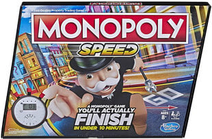 Monopoly Speed -lautapeli, EN hinta ja tiedot | Monopoly Lelut yli 3-vuotiaille lapsille | hobbyhall.fi