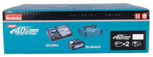 PowerPack XGT® 2x4,0Ah, DC40RA 191J97-1 Makita hinta ja tiedot | Akkuporakoneet ja ruuvinvääntimet | hobbyhall.fi