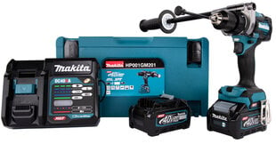 Iskuporakone XGT® HP001GM201 Makita hinta ja tiedot | Akkuporakoneet ja ruuvinvääntimet | hobbyhall.fi