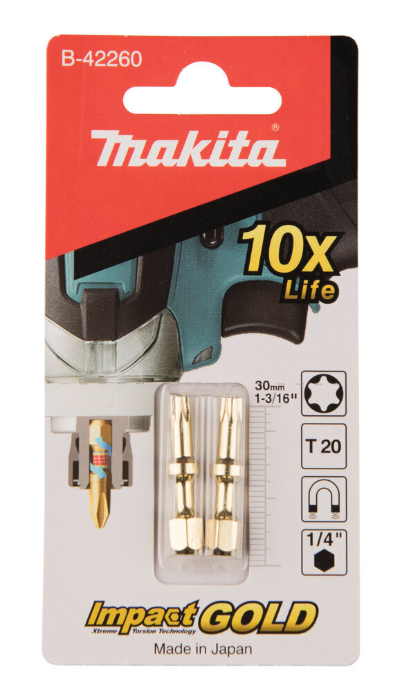 B-42260 Torsion uzgalis T25-65mm (3) Dbl-End Makita hinta ja tiedot | Käsityökalut | hobbyhall.fi