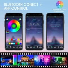 Išmani 5050 RGB LED Juosta 20 m su Bluetooth funkcija hinta ja tiedot | LED-valonauhat | hobbyhall.fi