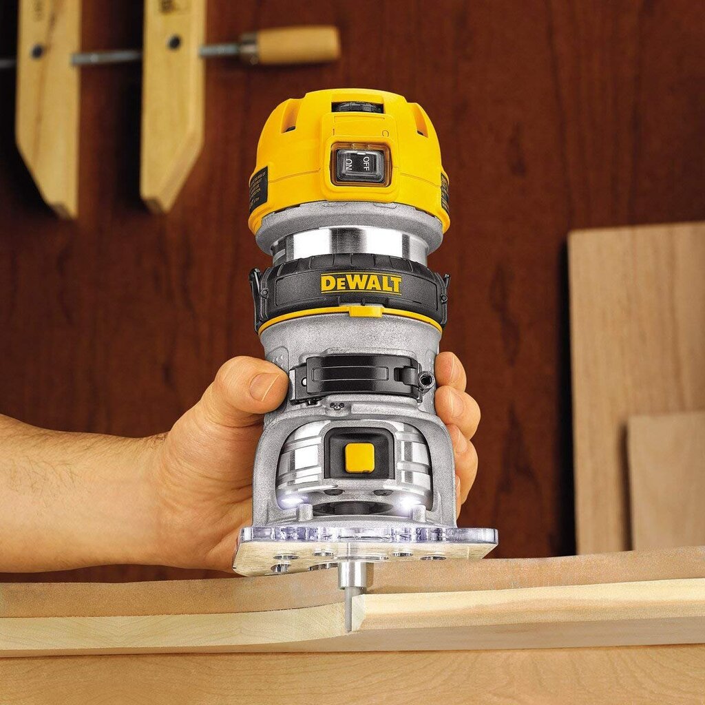 Dewalt D26200 -käsijyrsin, 900W, 55mm hinta ja tiedot | Jyrsimet | hobbyhall.fi