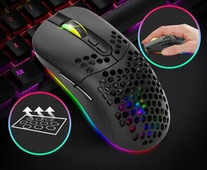 Langaton pelihiiri RGB (Bluetooth 2,4 GHz) kaina ir informacija | Hiiret | hobbyhall.fi