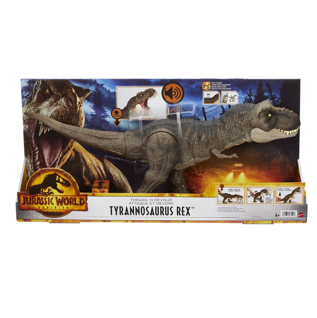 Jurassic World Thrash'N Devour Tyrannosaurus Rex hinta ja tiedot | Poikien lelut | hobbyhall.fi