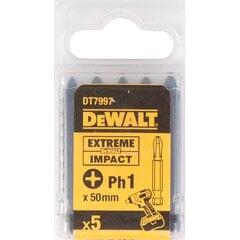 Suutinsarja Dewalt Torsion Ph1x50mm DT7997, 5 kpl hinta ja tiedot | Käsityökalut | hobbyhall.fi