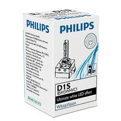 Auton polttimo Philips Xenon D1S WHITE VISION, 6000 K hinta ja tiedot | Philips Sähköosat ja tarvikkeet | hobbyhall.fi