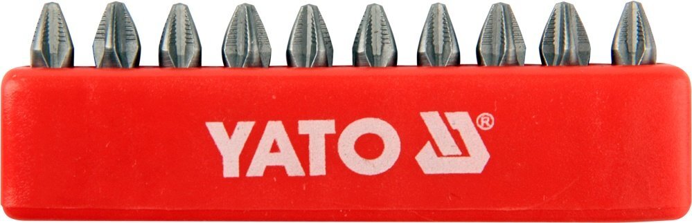 Suutinsarja Yato PH2x25mm 1/4" 10 kpl hinta ja tiedot | Käsityökalut | hobbyhall.fi